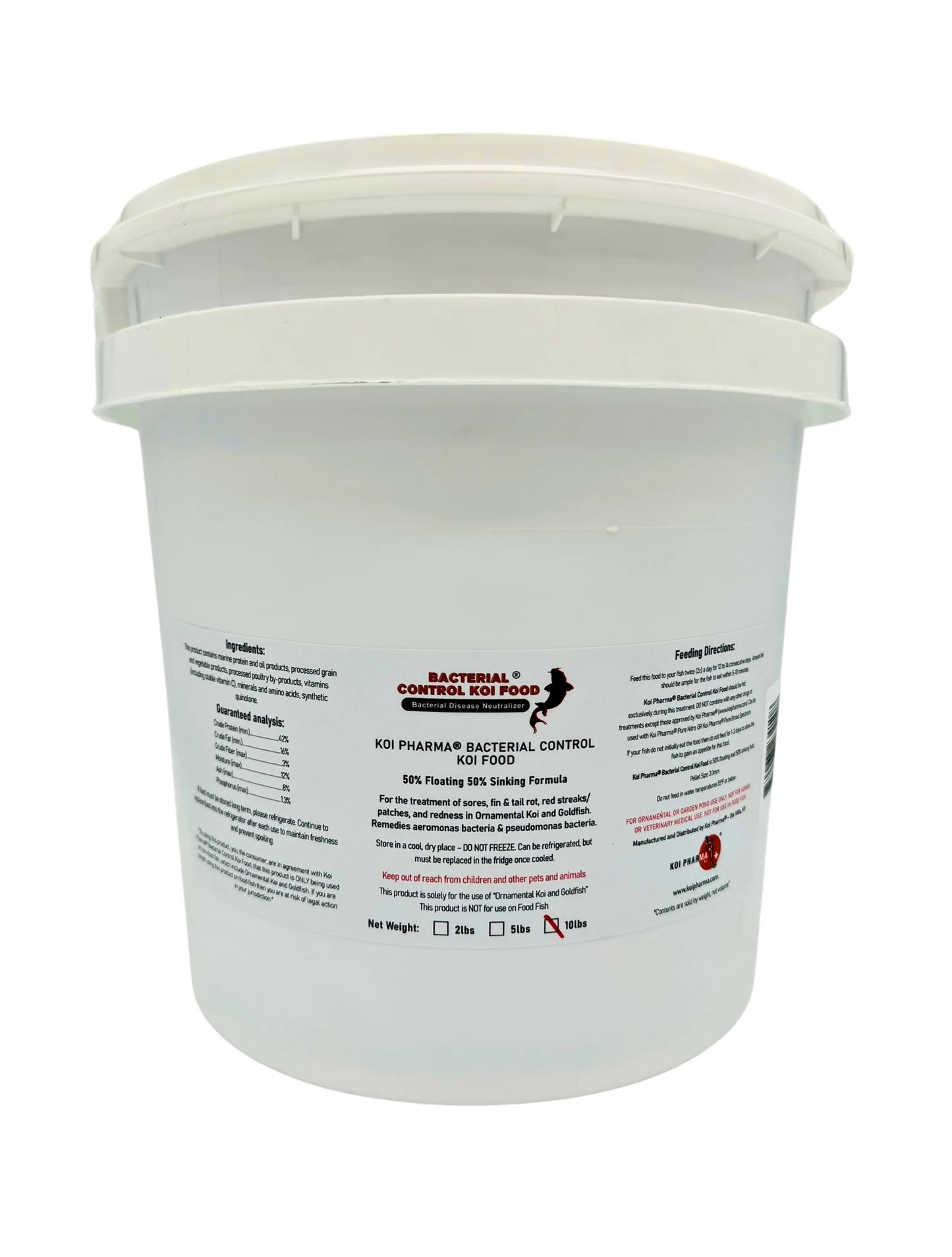 Bacterial Control Koi Food- 10 lbs