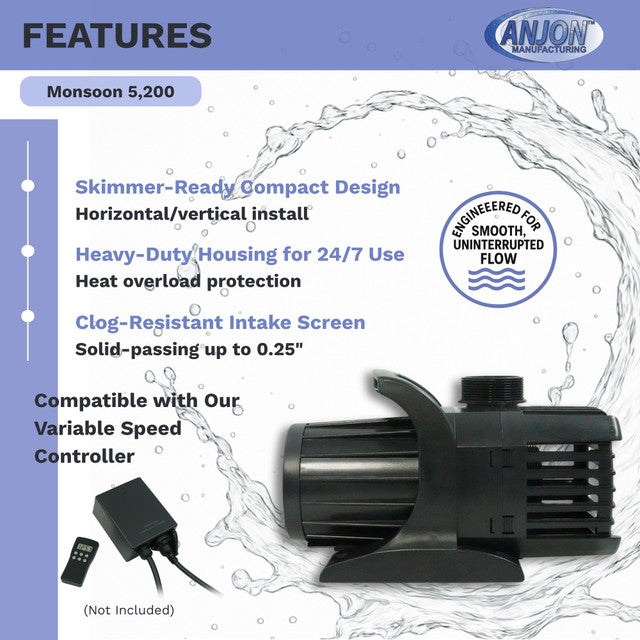 Monsoon 5,200 GPH Submersible Pump