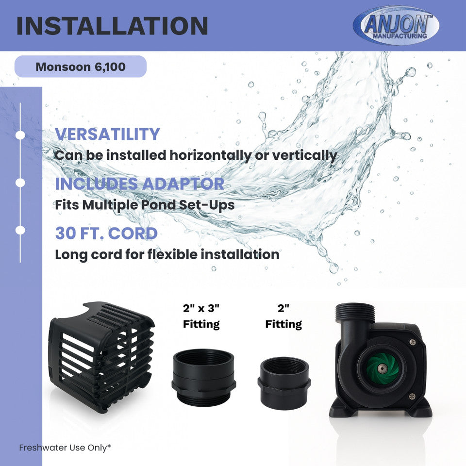 Monsoon 6,100 GPH Submersible Pump