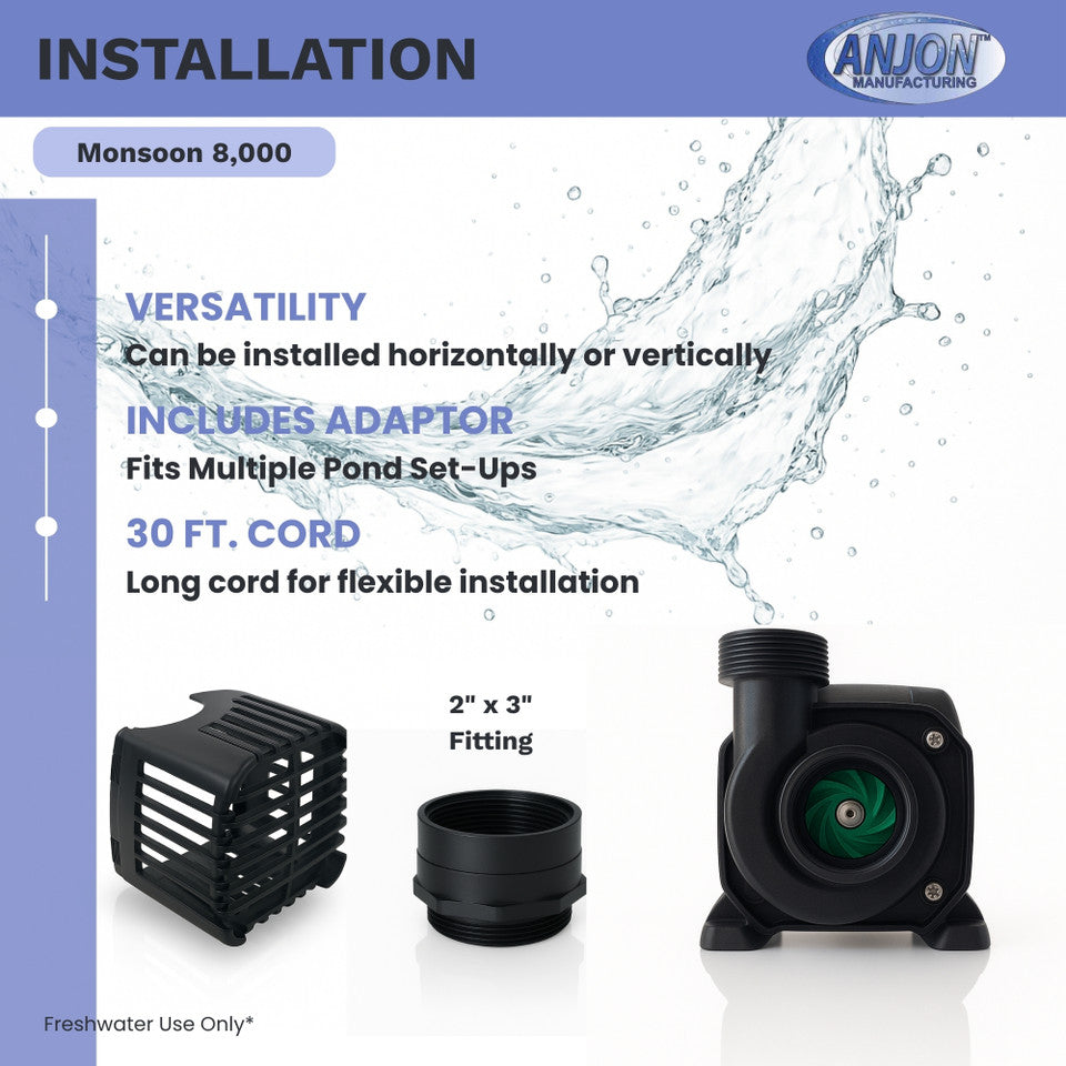 Monsoon 8,000 GPH Submersible Pump