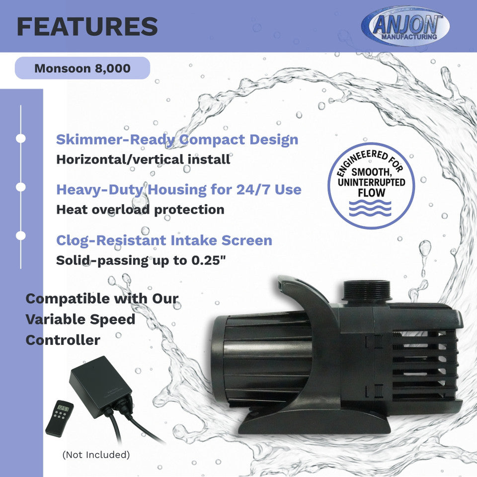 Monsoon 8,000 GPH Submersible Pump