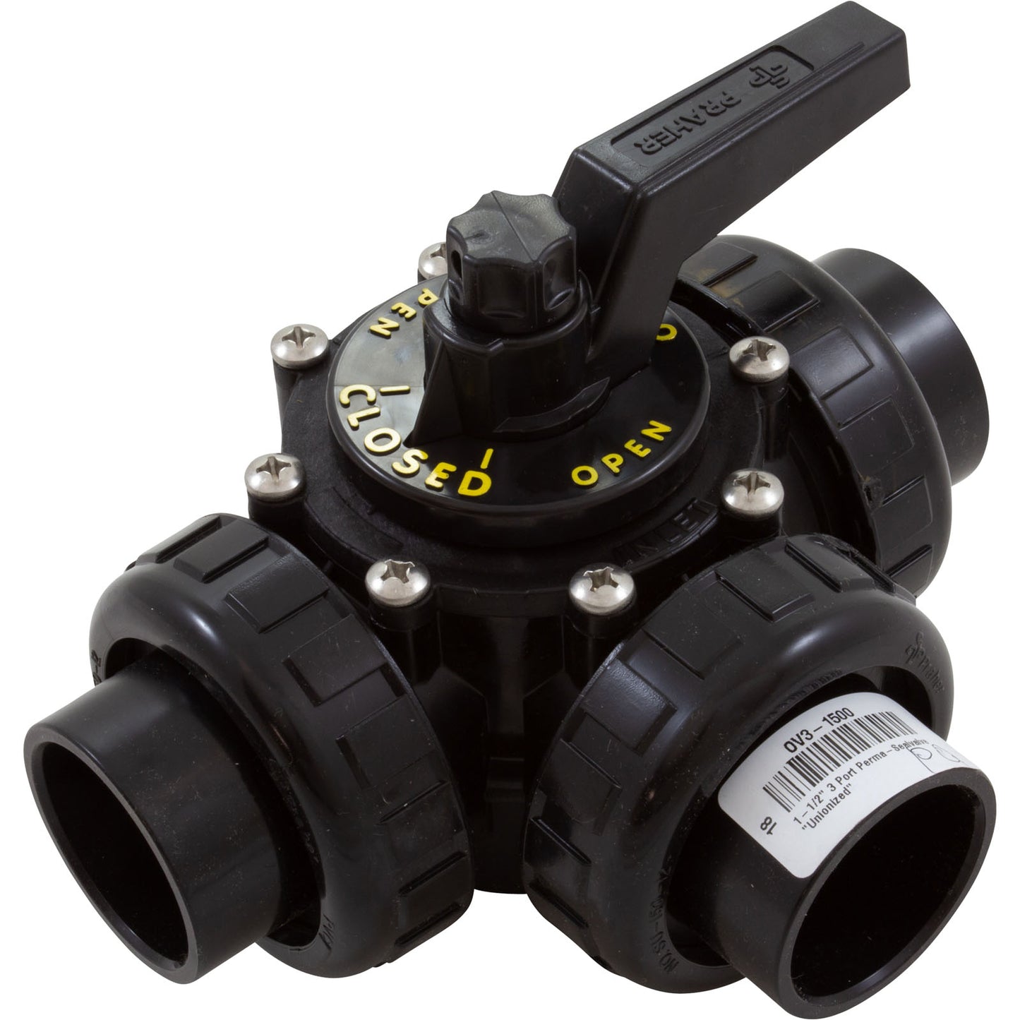 1-1/2" 3 Port Perma-Sealvalve "Unionized"