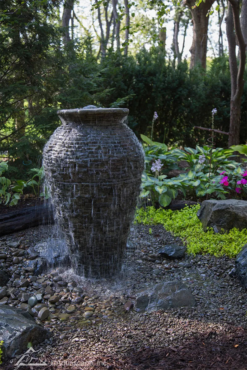 STACKED SLATE URN - 45" H (114 CM)