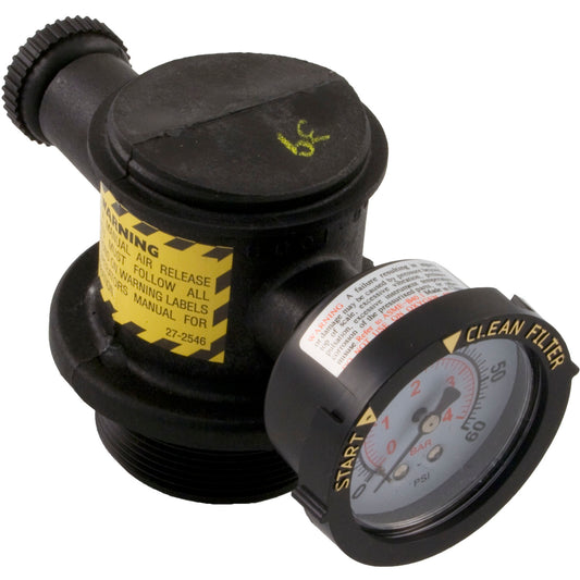 Manual Air Relief Valve, Pentair Purex PacFab, w/o Clamp