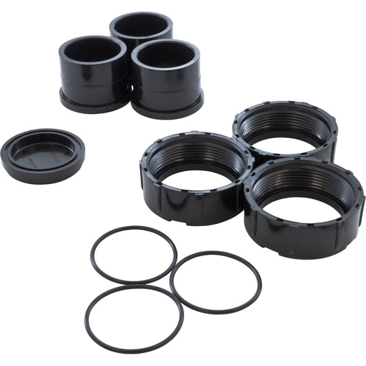 Adapter Unions,Zodiac Jandy CL/CV/CJ/CS/DEV,2"s,w/cap,qty 3