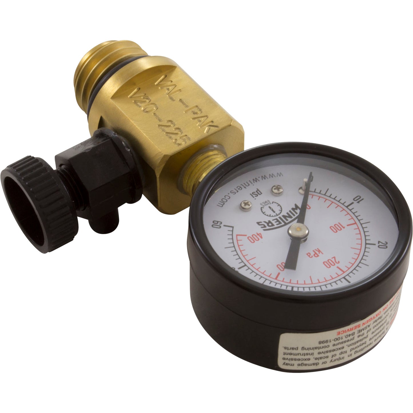 Pressure Gauge/Air Relief, FNS Plus, Val-Pak, Generic