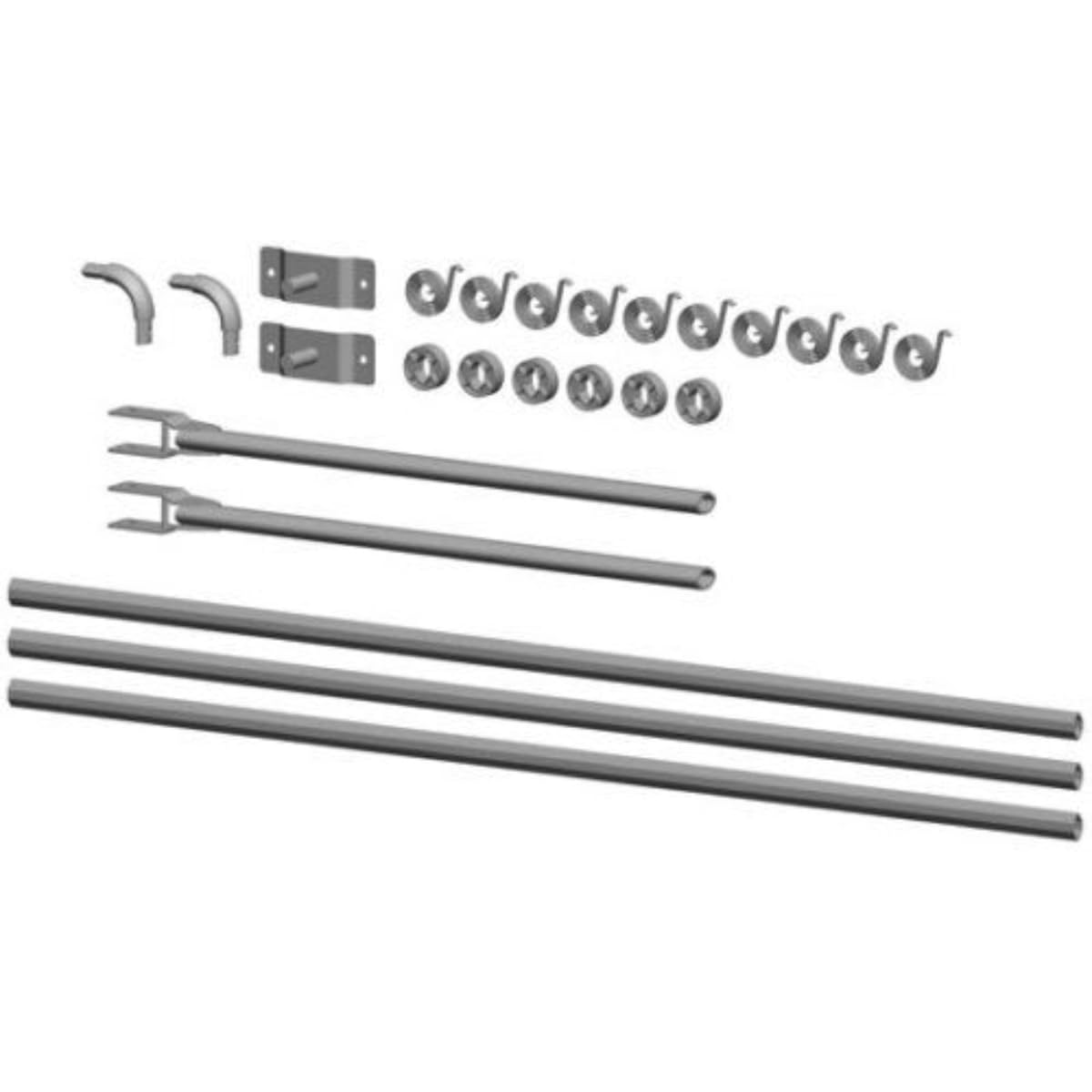 Buyers Products 3016667 Aluminum Tarp Arm Kit for Dump Truck Tarp System, Universal Fit for 14-23 ft Dump Bodies, Complete Dump Trailer Tarp Kit with Telescoping Arms & 8Ã¢â‚¬â€˜Spring Torsion Pivot System