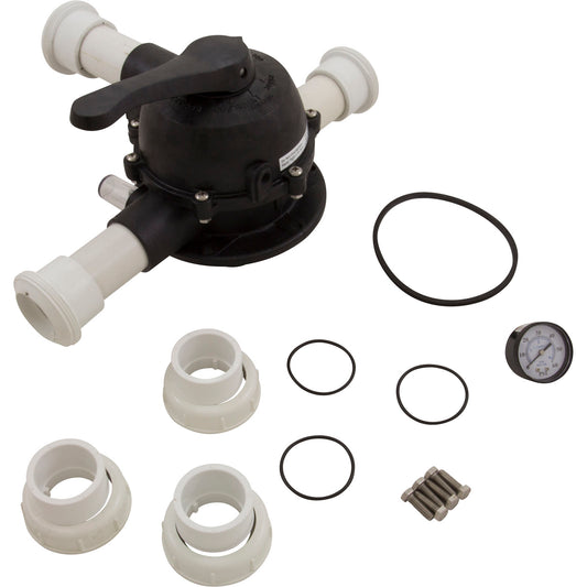 Multiport Valve, Carvin 15VK-24, 1-1/2", 6 Pos, w/ Unions