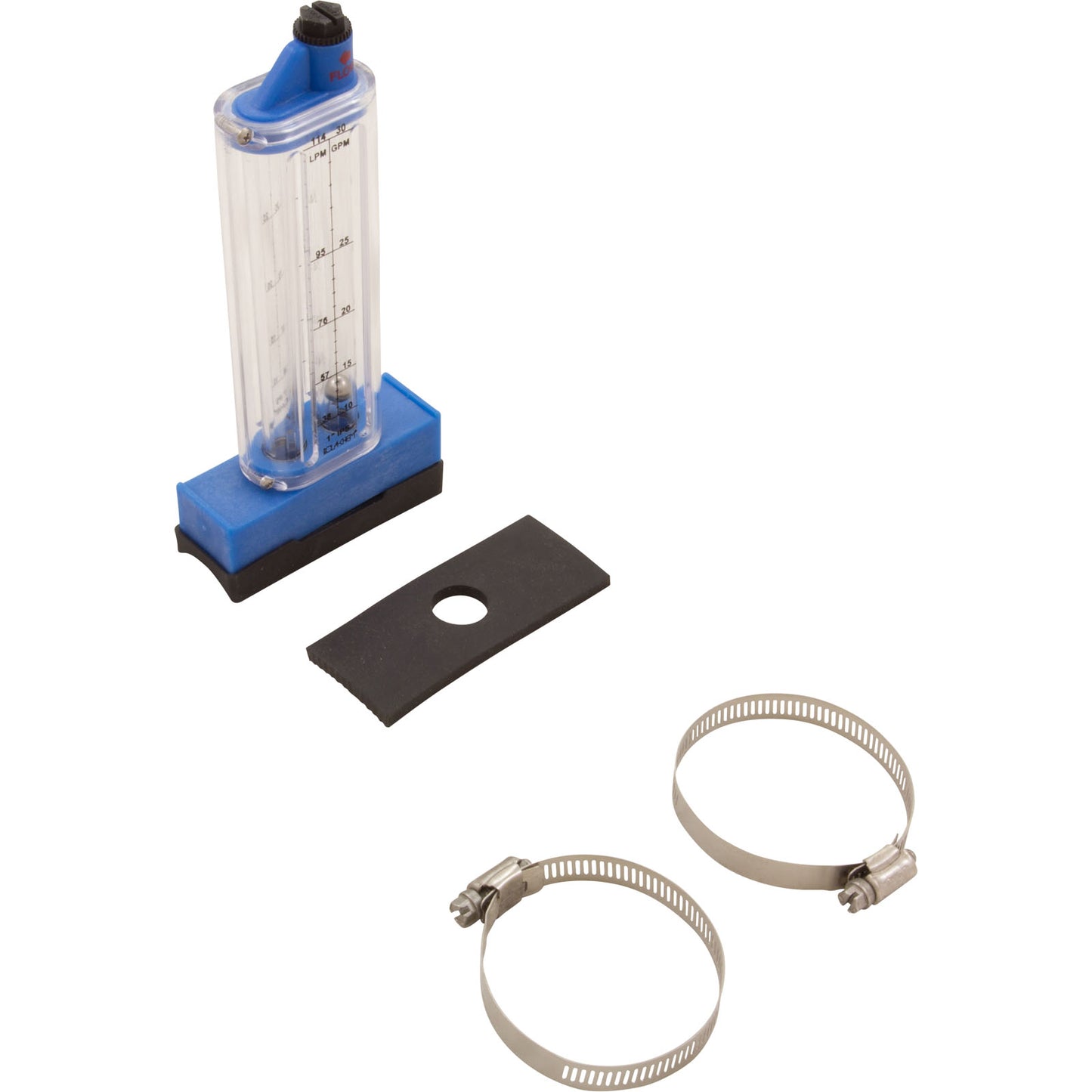 Flowmeter, Rola-Chem Top Mount, 1" PVC, 10-30 GPM