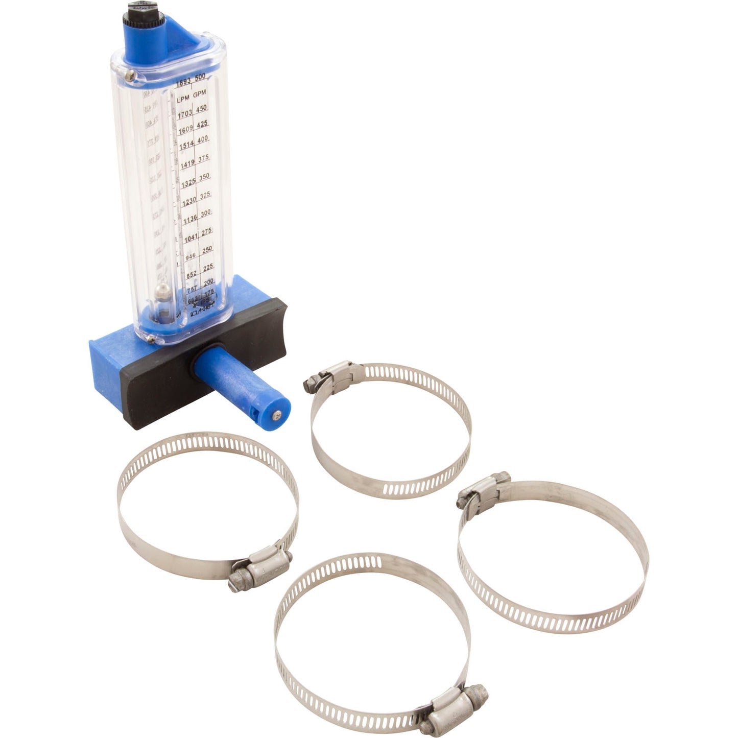 Flowmeter, Rola-Chem Side Mount, 4" PVC, 175-500 GPM