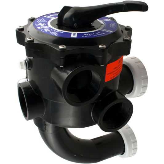 Multiport Valve, Praher SM2-SR2, 2", w/StaRite Plumbing, Blk