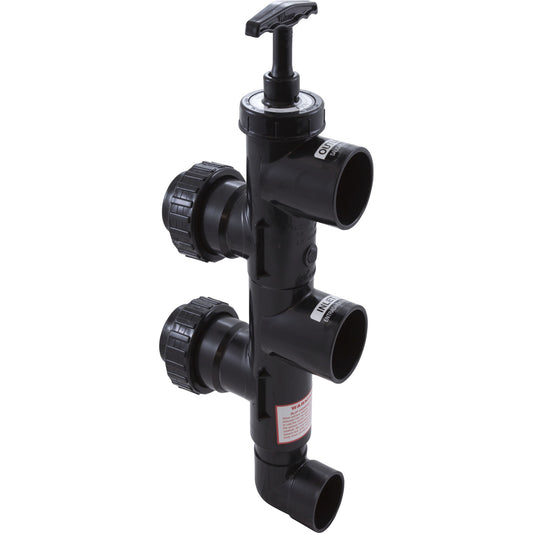 Push Pull Valve, Waterway 2-1/2", with 2" Reducer