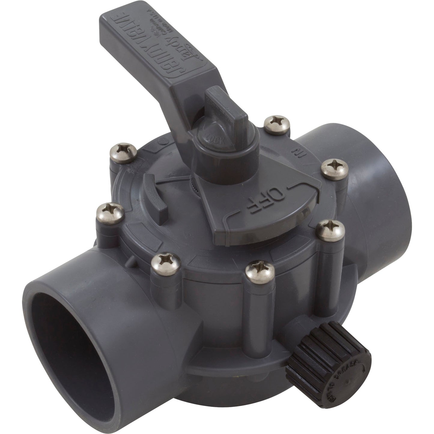 Diverter Valve, Jandy/Zod, 2"s/2-1/2"spg Pos Seal,2 Way,Gray
