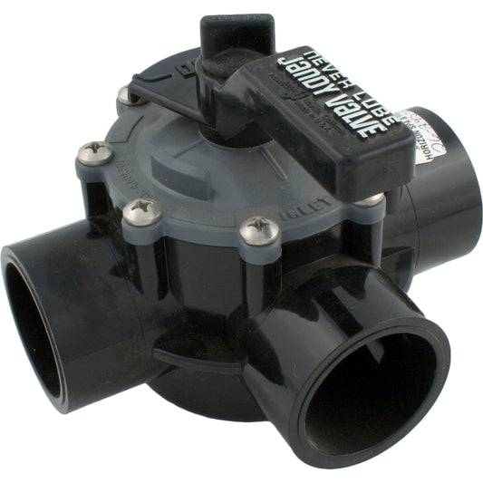 Dvtr Valve, Jandy Nvrlb, 1-1/2"s/2"spg, 3 Port, Int/Ext Stop