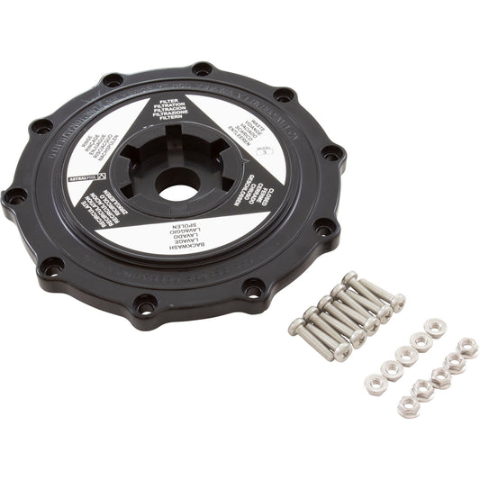 Valve Lid, Astral,Black Top 2" Multiport Valves, with Label