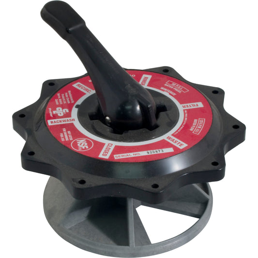 Lid Assembly, Praher ABS Top/Side Mount Valves,2",Blk,125gpm