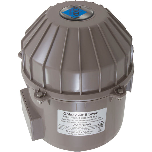 Blower, Air Supply Galaxy Pro, 1.0hp, 115v, 4.5A, Hardwire