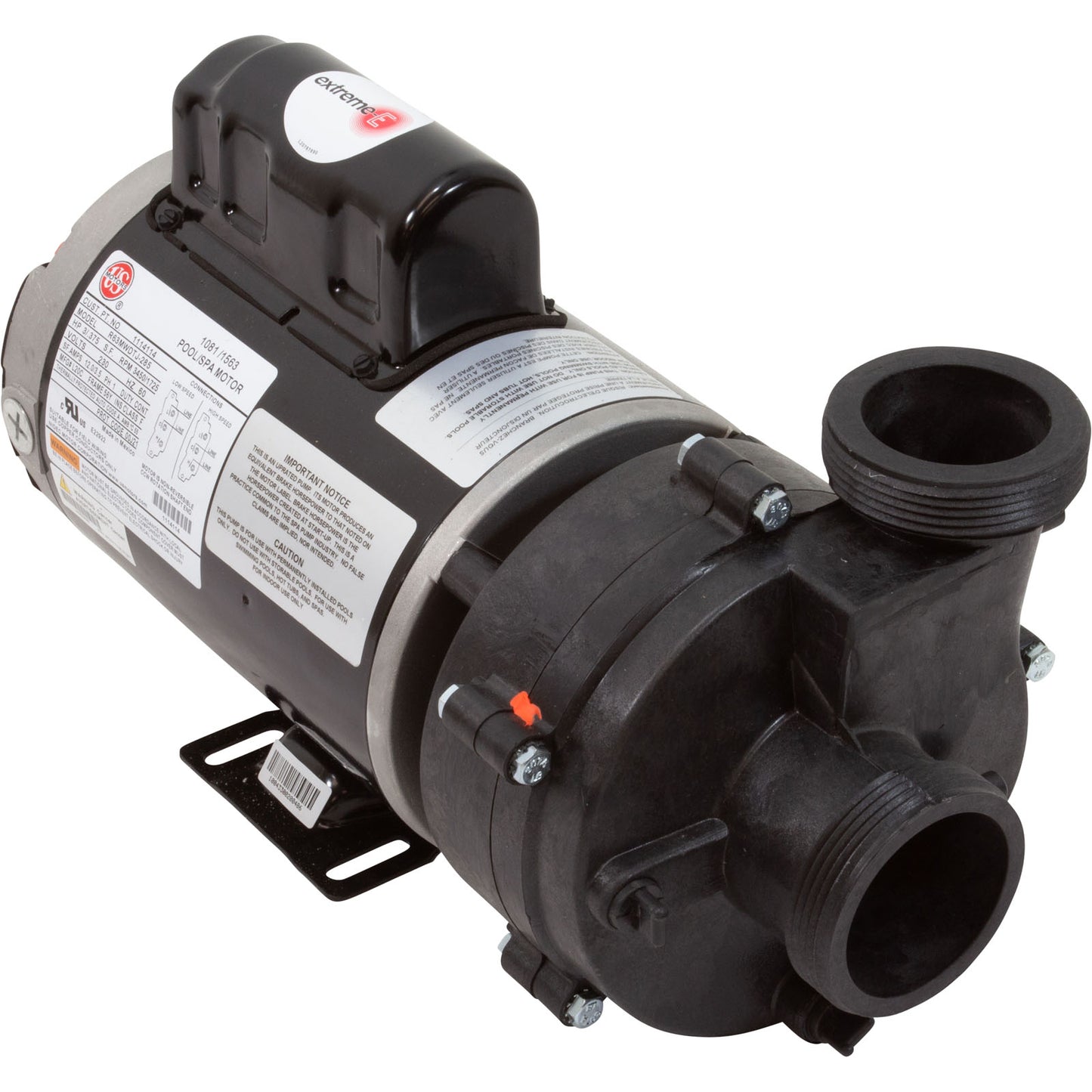 Pump, BWG Vico Ultimax, 4.0hp,230v,2-Spd,56fr,2",Side Disch