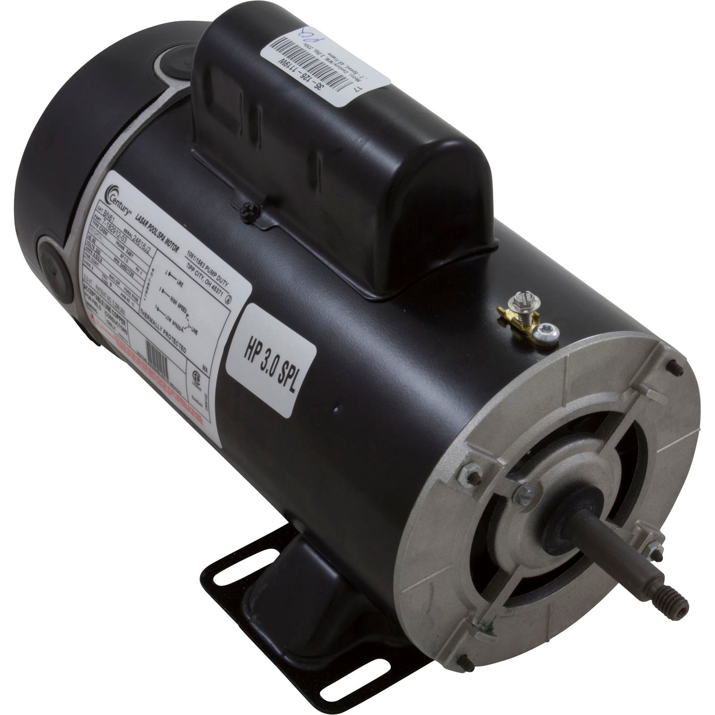 Motor, Century, 3.0 SPL, 230v, 2 Speed, 48 Frame, EE