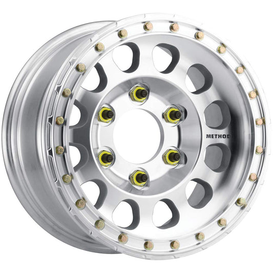 Method Race Wheels MR103 Beadlock, 17x9, 12mm Offset, 8x6.5, 130.81mm Centerbore, Machined - Raw, w/BH-H24125, MR10379080312B