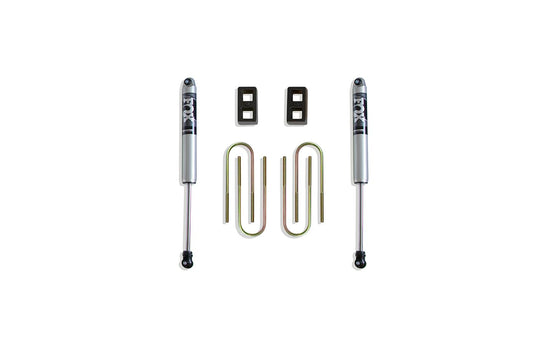 Maxtrac 902120F 2" Lift Blocks, U-Bolts, Rear Fox Shocks