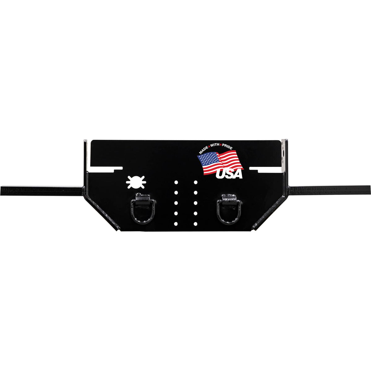 Buyers Products 1809030B Hitch Plate for Pintle Mount, Ford F350, F450, F550, 1999+, 1/2" X 15.5", Side Channel Position, 20,000 MGTW, Pintle Hook Hitch Plate, Ford Truck Towing Accessories