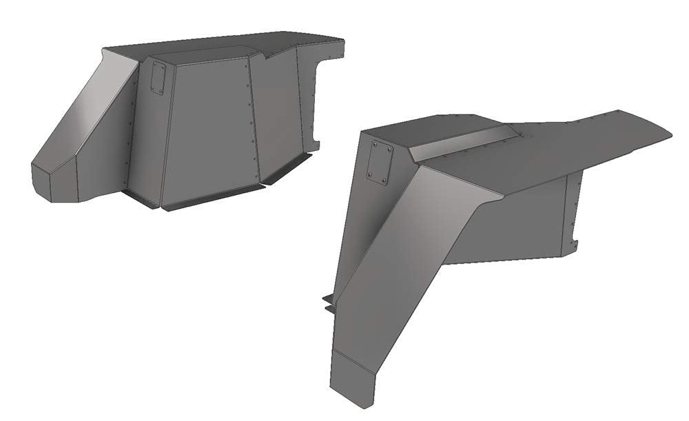 High Clearance Rear Inner Fender Kit for Jeep JKU