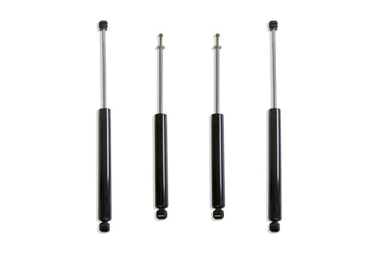 MaxTrac Suspension 943340S Twin Tube Gas Shock Front and Rear Shocks w/Hardware for Use w/4 in. Lift