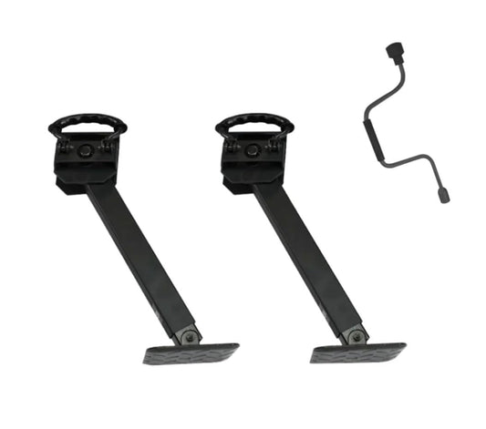 ARK DDS600BUS Drop Down Corner Steadies Black 600mm - Set of 2 with Winding Handle