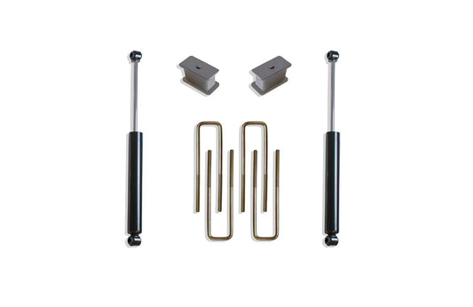 MaxTrac 900930 Lift Blocks 3 in. Lift Incl. U Bolts Front And Rear MaxTrac Shocks Lift Blocks