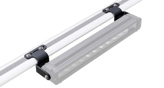 Rhino Rack LED Light Bar Brackets for Vortex Bars & HD Bars, Powder Coated Stainless Steel, Includes Mounting Hardware, Black (43174)