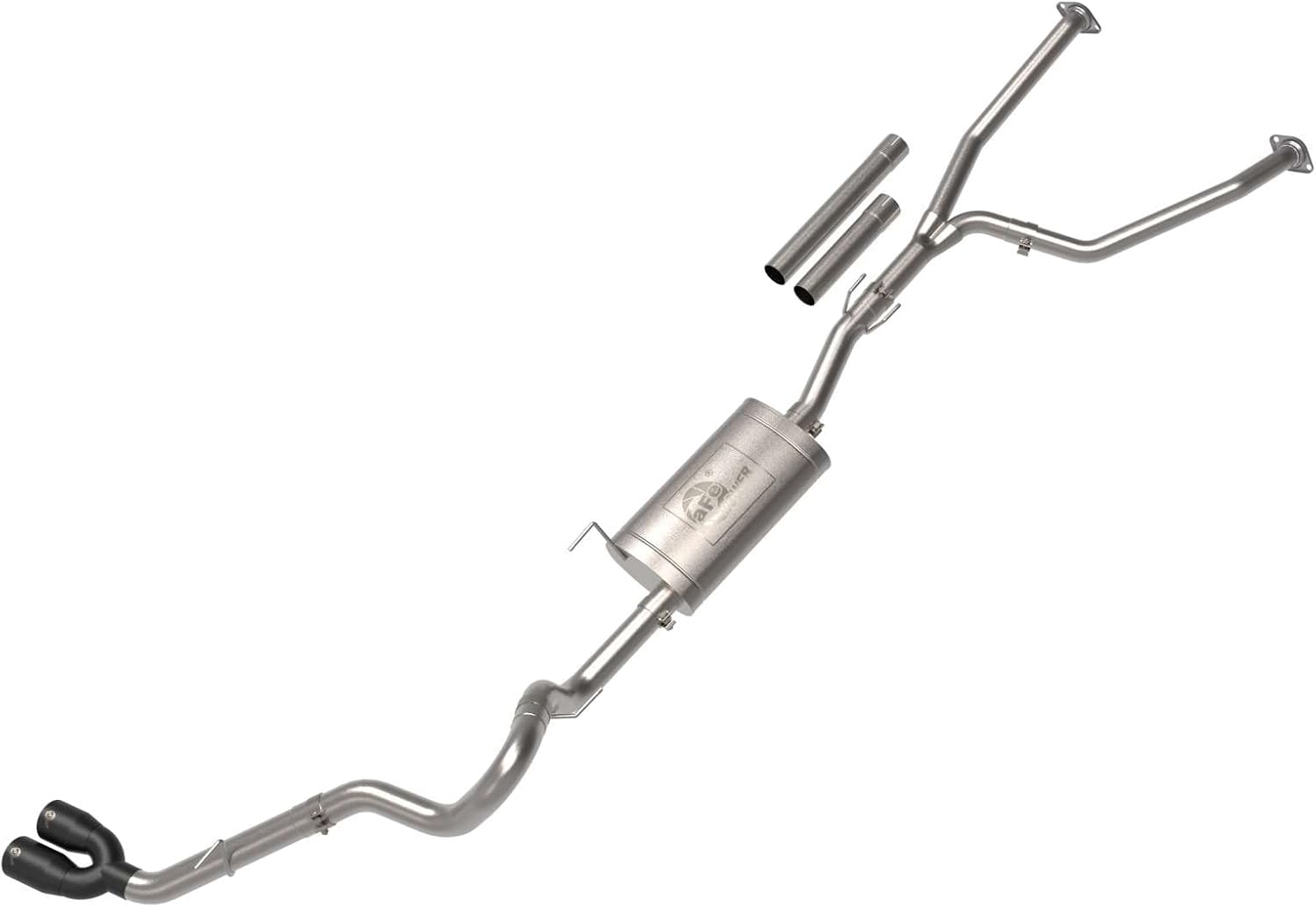 aFe Power Vulcan Series 2-1/2 IN to 3 IN Stainless Steel Cat-Back Exhaust System Black Fit Toyota Tundra 2022 V6-3.5L (tt) 49-36061-B