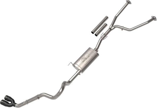 aFe Power Vulcan Series 2-1/2 IN to 3 IN Stainless Steel Cat-Back Exhaust System Black Fit Toyota Tundra 2022 V6-3.5L (tt) 49-36061-B