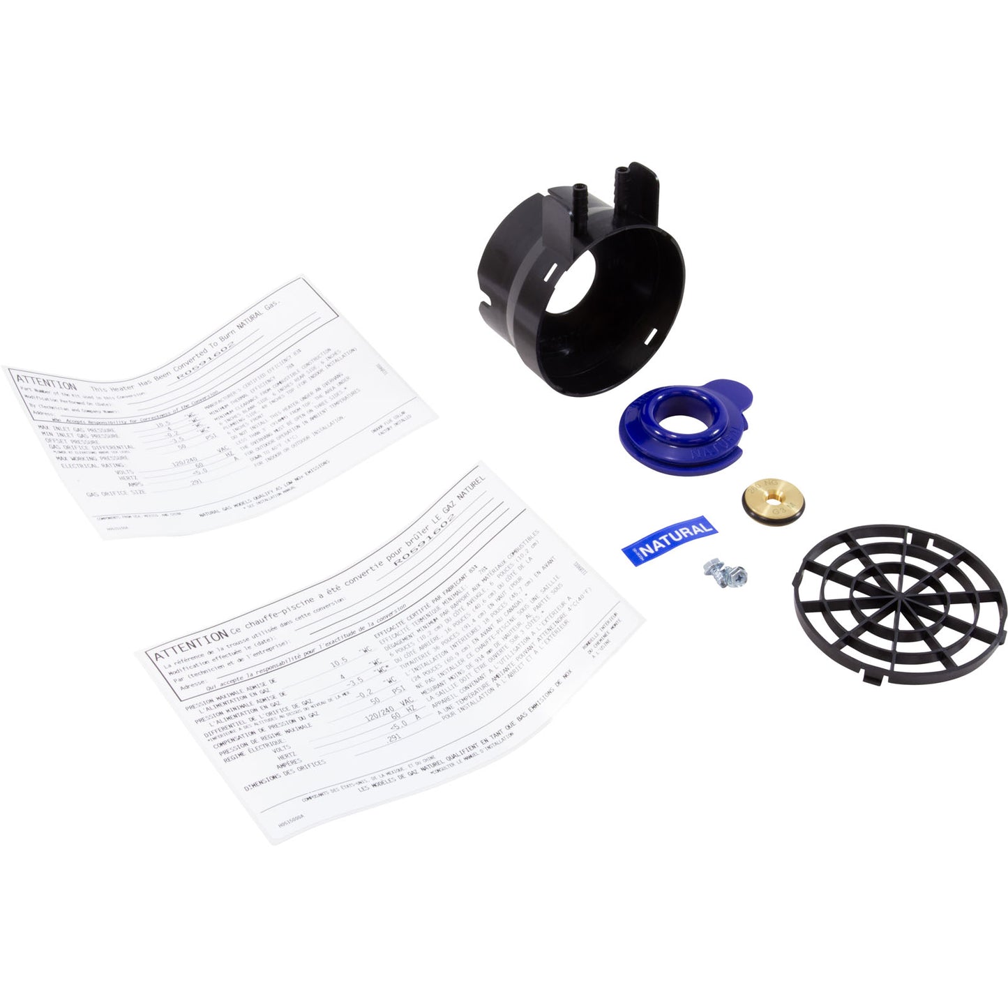 Fuel Orifice Kit, Zodiac Jandy JXi 260, Natural Gas