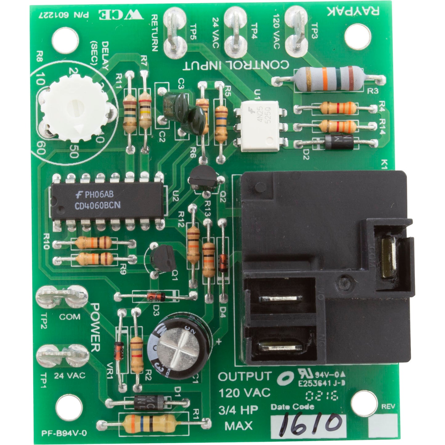 Power Vent PCB, Raypak Raytherm 514-824
