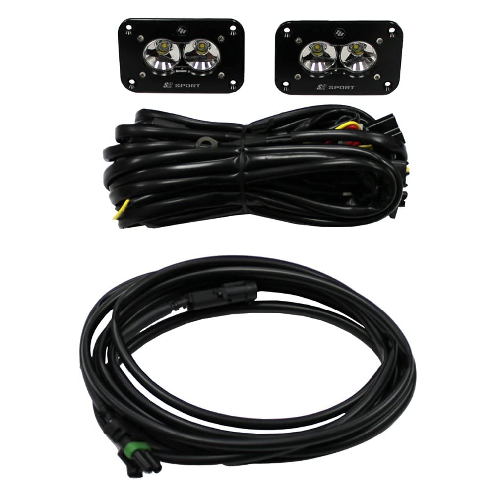 Baja Designs S2 Sport Pair LED WORK/SCENE Flush Mount Backup Kit - 547808