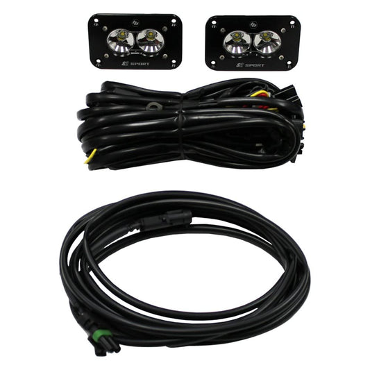 Baja Designs S2 Sport Pair LED WORK/SCENE Flush Mount Backup Kit - 547808