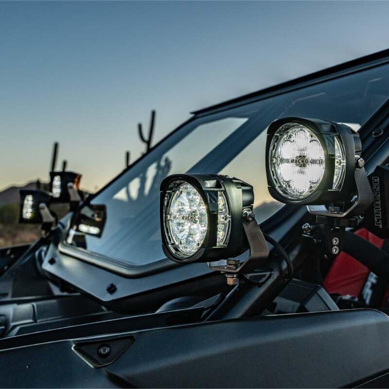NACHO PM435 Quatro Supreme 80 Peak candela 374,602 Effective lumens 10,500 80 W each redefining high-performance lighting ideal for 4x4 offroad adventures