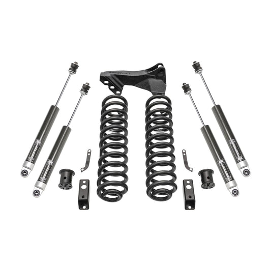 ReadyLIFT 46-27290 2.5'' Coil Spring Front Lift Kit with Falcon 1.1 Monotube Front and Rear Shocks and Front Track Bar Bracket For Ford F250/F350 Diesel 4WD