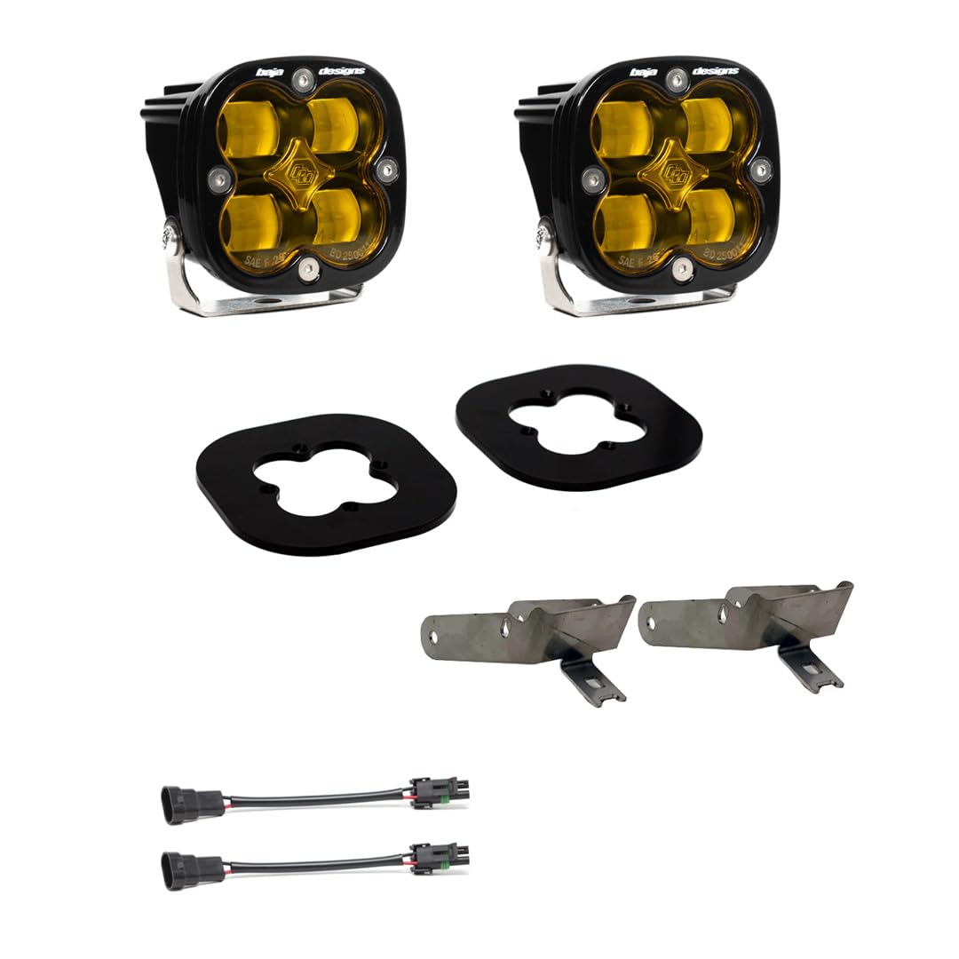 Baja Designs 1116 F250/F350 Super Duty(sae Fog Amber)squadron Sae Fog Pocket Kit - 44-7731