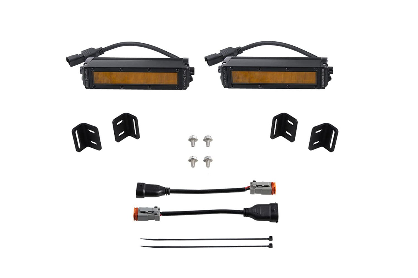 2022+ Toyota Tundra Diode Dynamics SS6 LED Fog Light Kit, Amber Wide