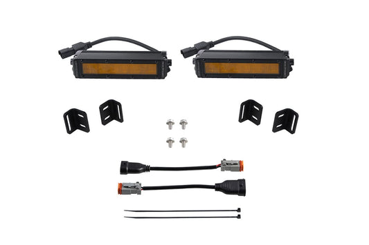 2022+ Toyota Tundra Diode Dynamics SS6 LED Fog Light Kit, Amber Wide