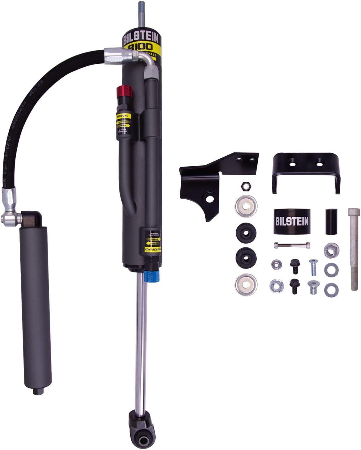Bilstein - 07-17 Jeep Wrangler / 2018 Jeep Wrangler JK B8 8100 (Bypass) Front Left Shock Absorber (25-291308)
