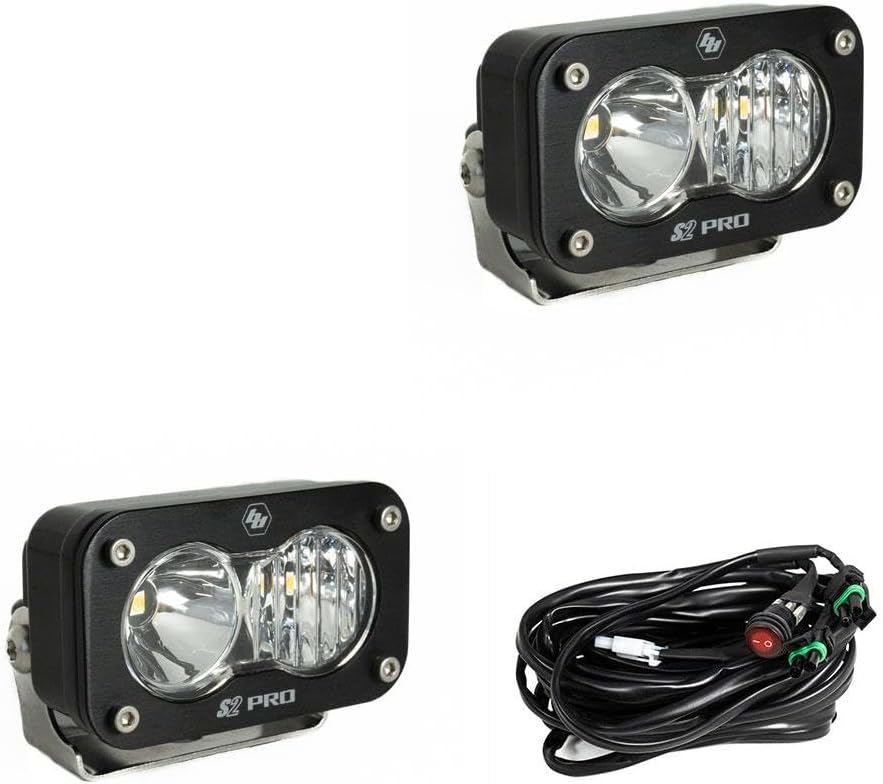 Baja Designs, 487803, LED Light, S2 Pro, Black, Driving/Combo, Pair