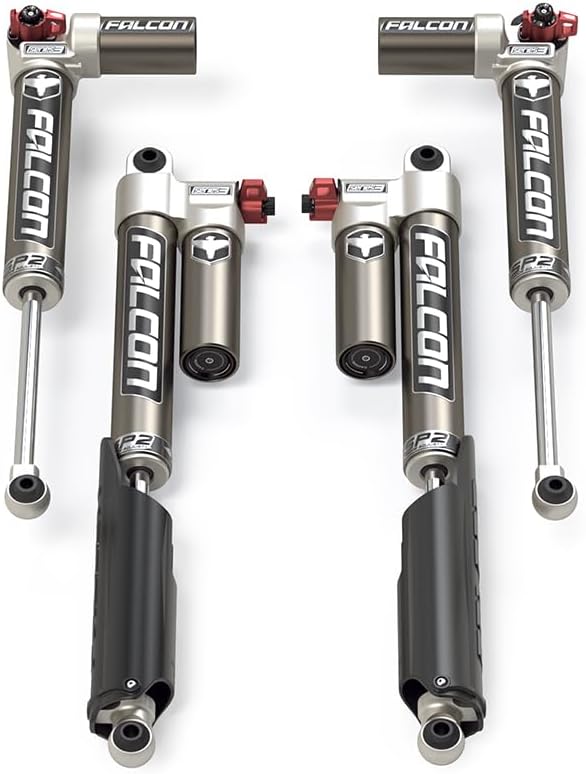 JT EcoDiesel Falcon SP2 3.3 Fast Adjust Piggyback Shock Kit (3.5â€“4.5â€ Lift LT)