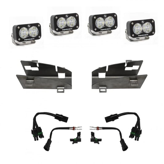 Baja Designs Dodge Ram Rebel 1500 19ON Dual S2 Fog Pocket Kit - 448024
