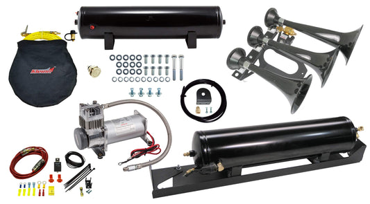 Kleinn Air Horns with Spare Tire Location Horn Mount