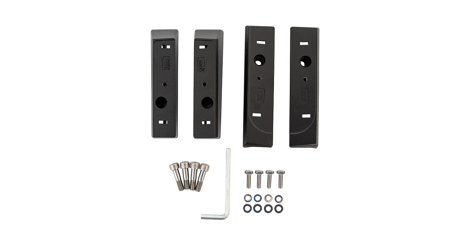 Rhino Rack 4 Piece Base Kit Compatible with Toyota Rav4 2019-2022 with Flush Roof Rails (RCP69-BK), Black, One Size