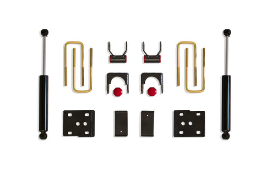 MAX TRAC SUSPENSION'S Part# 203250 is A 5" Rear LOWERING Box KIT Including FLIP KIT, Shackles, Bump Stops & Rear Shocks