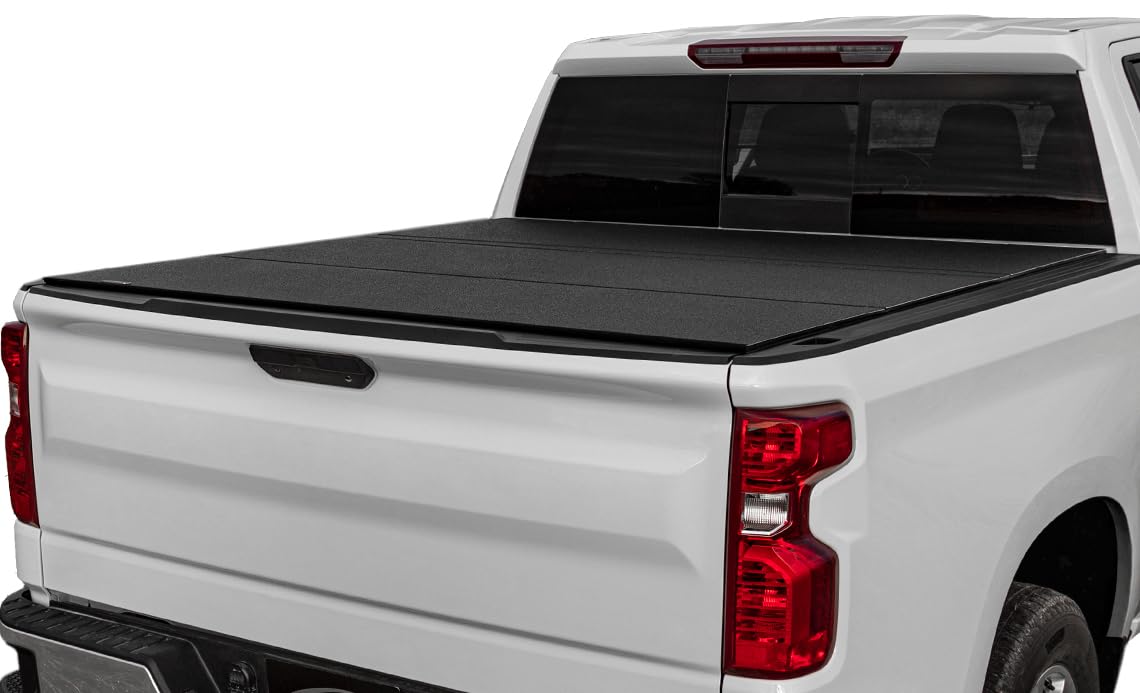 Access Bed Covers 22C Tundra 6 ft 6 in Box (with Deck Rail) Lomax Folding Hard Cover Black Urethane S - B3050109